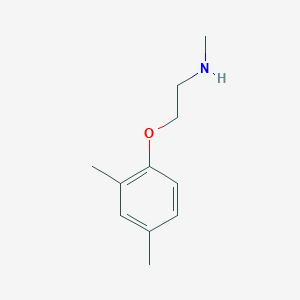 molecular formula C11H17NO B1342087 2-(2,4-二甲基苯氧基)-N-甲基乙胺 CAS No. 91339-51-4