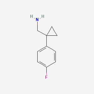 molecular formula C10H12FN B1342089 [1-(4-氟苯基)环丙基]甲胺 CAS No. 75180-46-0