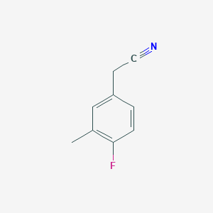 molecular formula C9H8FN B1342092 4-氟-3-甲基苯乙腈 CAS No. 1000548-41-3