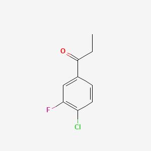 molecular formula C9H8ClFO B1342093 1-(4-氯-3-氟苯基)丙酮 CAS No. 1017779-67-7