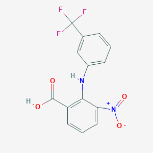 3-Nitro-2-[3-(trifluoromethyl)anilino]benzoic acid