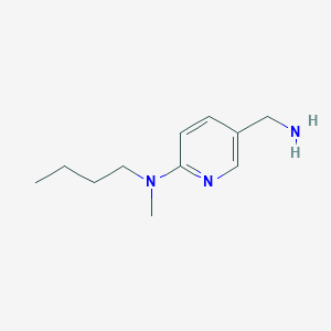 molecular formula C11H19N3 B1342103 5-(氨基甲基)-N-丁基-N-甲基吡啶-2-胺 CAS No. 1016510-29-4