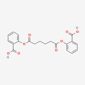 molecular formula C20H18O8 B13421030 Hexanedioic Acid Bis-(2-carboxyphenyl) Ester CAS No. 69638-07-9