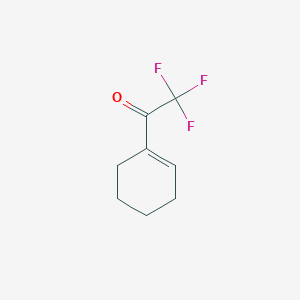 molecular formula C8H9F3O B13421074 1-(1-Cyclohexen-1-Yl)-2,2,2-Trifluoroethanone 