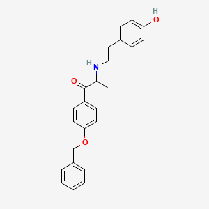 2-[[2-(4-Hydroxyphenyl)ethyl]amino]-1-[4-(phenylmethoxy)phenyl]-1-propanone