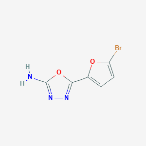 B1342127 5-(5-Bromofuran-2-yl)-1,3,4-oxadiazol-2-amine CAS No. 1016711-67-3