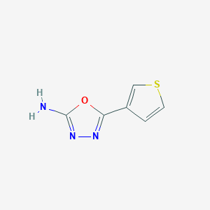 B1342141 5-(3-Thienyl)-1,3,4-oxadiazol-2-amine CAS No. 1016526-97-8