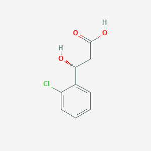 molecular formula C9H9ClO3 B13421412 (R)-2-Chloro-beta-hydroxybenzenepropanoic Acid 