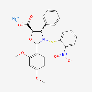 (4S,5R)-2-(2,4-Dimethoxyphenyl)-3-((2-nitrophenyl)thio)-4-phenyloxazolidine-5-carboxylate Sodium Salt