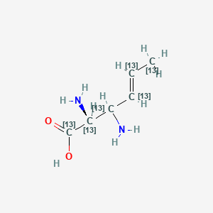 (E,2S)-2,3-diamino(1,2,3,4,5,6-13C6)hex-4-enoic acid