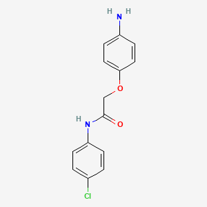 B1342149 2-(4-aminophenoxy)-N-(4-chlorophenyl)acetamide CAS No. 881607-14-3