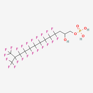 4,4,5,5,6,6,7,7,8,8,9,9,10,10,11,11,12,13,13,13-Icosafluoro-2-hydroxy-12-(trifluoromethyl)tridecyl dihydrogen phosphate