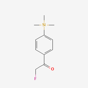 2-Fluoro-1-[4-(trimethylsilyl)phenyl]ethan-1-one