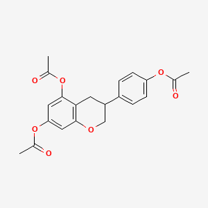 3-[4-(Acetyloxy)phenyl]-3,4-dihydro-2H-1-benzopyran-5,7-diol Diacetate