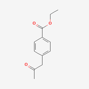 molecular formula C12H14O3 B1342161 4-(2-氧代丙基)苯甲酸乙酯 CAS No. 73013-51-1