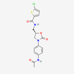 (S)-N-((3-(4-Acetamidophenyl)-2-oxooxazolidin-5-yl)methyl)-5-chlorothiophene-2-carboxamide