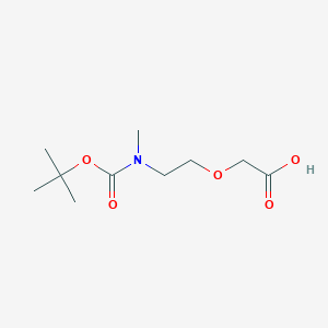 molecular formula C10H19NO5 B1342168 [2-(N-Boc-N-甲基氨基)-乙氧基]-乙酸 CAS No. 756874-17-6