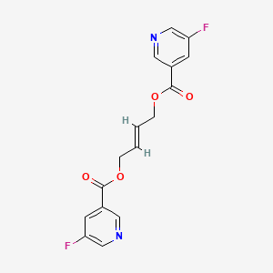 2-Butene-1,4-diyl 5-fluoro-3-pyridinecarboxylate