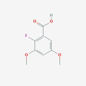 molecular formula C9H9FO4 B1342172 2-氟-3,5-二甲氧基苯甲酸 CAS No. 651734-59-7