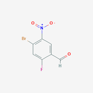 molecular formula C7H3BrFNO3 B1342177 4-溴-2-氟-5-硝基苯甲醛 CAS No. 679839-39-5