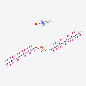 Bis(2-hydroxyethyl)ammonium bis[3,3,4,4,5,5,6,6,7,7,8,8,9,9,10,10,11,11,12,12,13,13,14,14,14-pentacosafluorotetradecyl] phosphate