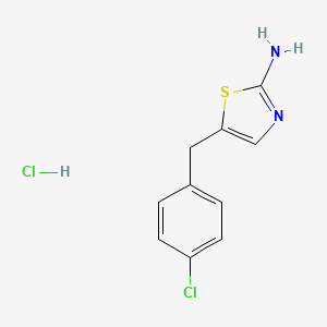 5-[(4-Chlorophenyl)methyl]-1,3-thiazol-2-amine hydrochloride