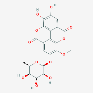 6,7-dihydroxy-14-methoxy-13-[(2S,3R,4R,5R,6S)-3,4,5-trihydroxy-6-methyloxan-2-yl]oxy-2,9-dioxatetracyclo[6.6.2.04,16.011,15]hexadeca-1(15),4,6,8(16),11,13-hexaene-3,10-dione