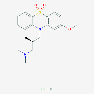 molecular formula C19H25ClN2O3S B13421844 Levomepromazine Sulphone Hydrochloride CAS No. 60119-90-6