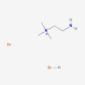 2-Amino-N,N,N-trimethylethan-1-aminium bromide--hydrogen bromide (1/1/1)