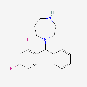 1-[(2,4-Difluorophenyl)(phenyl)methyl]-1,4-diazepane