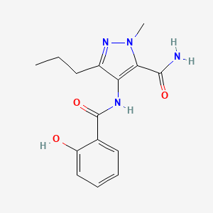 4-[(2-Hydroxybenzoyl)amino]-1-methyl-3-propyl-1H-pyrazole-5-carboxamide