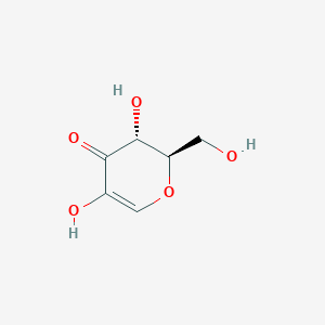 molecular formula C6H8O5 B134219 (2R,3R)-3,5-dihydroxy-2-(hydroxymethyl)-2,3-dihydropyran-4-one CAS No. 158715-81-2