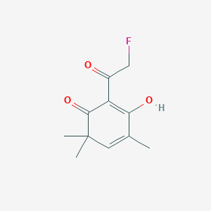 2-(Fluoroacetyl)-3-hydroxy-4,6,6-trimethylcyclohexa-2,4-dien-1-one