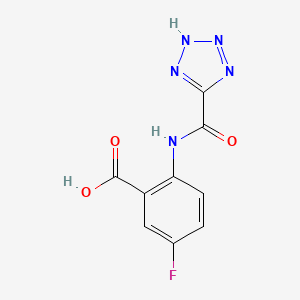 5-fluoro-2-(2H-tetrazole-5-carbonylamino)benzoic acid