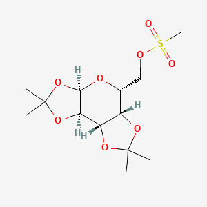 molecular formula C13H22O8S B13422004 [(1S,2R,6R,8R,9S)-4,4,11,11-tetramethyl-3,5,7,10,12-pentaoxatricyclo[7.3.0.02,6]dodecan-8-yl]methyl methanesulfonate 