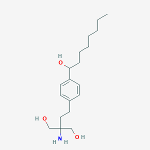 molecular formula C19H33NO3 B13422009 4'-Deoctyl 4'-(1-Hydroxyoctyl) Fingolimod 