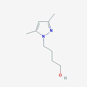 molecular formula C9H16N2O B1342202 4-(3,5-二甲基吡唑-1-基)-丁醇 CAS No. 1015844-27-5