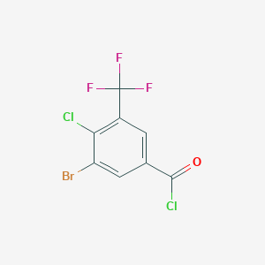 3-Bromo-4-chloro-5-(trifluoromethyl)benzoyl chloride