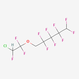 molecular formula C7H4ClF11O B13422053 1,1,2-Trifluoro-2-chloroethyl-2,2,3,3,4,4,5,5-octafluoropentyl ether CAS No. 65064-84-8