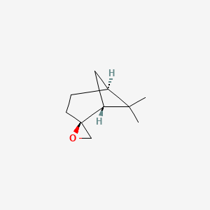 molecular formula C10H16O B13422079 (1R-(1alpha,2alpha,5alpha))-6,6-Dimethylspiro(bicyclo(3.1.1)heptane-2,2'-oxirane) CAS No. 56246-58-3