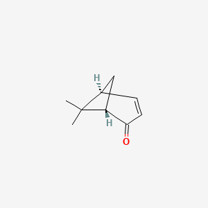 molecular formula C9H12O B13422134 [1S]-4,6,6-Trimethyl-bicyclo[3,1,1]hept-3-en-2-one CAS No. 52691-72-2