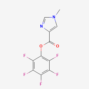 molecular formula C11H5F5N2O2 B1342217 五氟苯基 1-甲基-1H-咪唑-4-羧酸酯 CAS No. 898288-88-5
