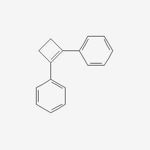 molecular formula C16H14 B13422195 Benzene, 1,1'-(1-cyclobutene-1,2-diyl)bis- CAS No. 3306-02-3