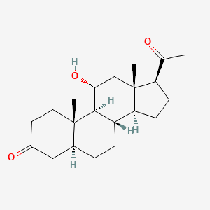 Pregnane-3,20-dione, 11-hydroxy-, (5alpha,11alpha)-