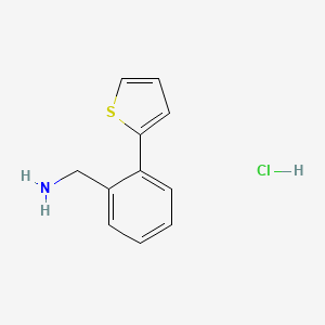 B1342221 1-(2-Thien-2-ylphenyl)methanamine hydrochloride CAS No. 863991-95-1