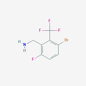 3-Bromo-6-fluoro-2-(trifluoromethyl)benzylamine