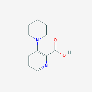 molecular formula C11H14N2O2 B1342222 3-哌啶基吡啶-2-甲酸 CAS No. 898289-01-5