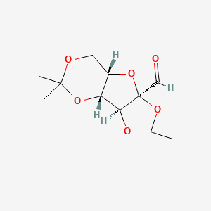 molecular formula C12H18O6 B13422222 (1R,2S,6R,8S)-4,4,11,11-tetramethyl-3,5,7,10,12-pentaoxatricyclo[6.4.0.02,6]dodecane-6-carbaldehyde 