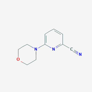 molecular formula C10H11N3O B1342223 6-Morpholinopicolinonitrile CAS No. 868755-53-7