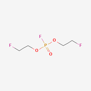 molecular formula C4H8F3O3P B13422230 Bis(2-fluoroethyl) phosphorofluoridate CAS No. 358-88-3